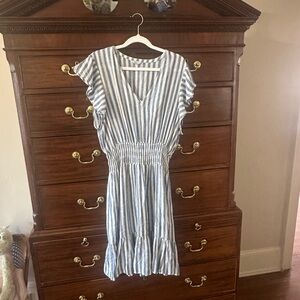Rails - Tara blue/white striped mini dress - large